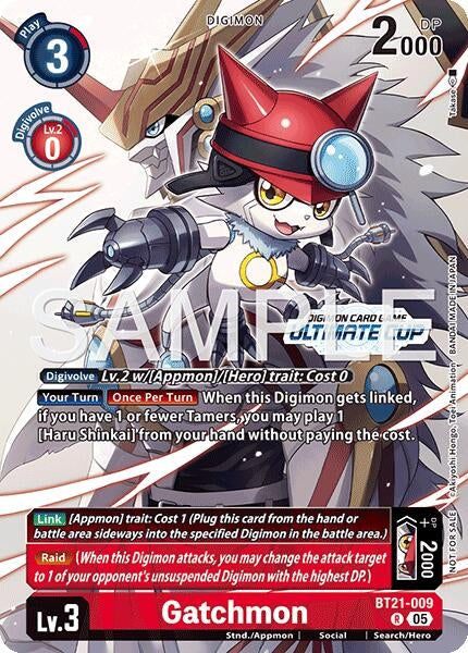 Image for Gatchmon (Ultimate Cup 26-27 Season 2) (BT21-009 R) [World Convergence] (BT-21) - Digimon Card Game