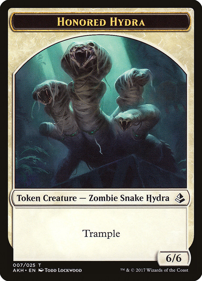 Honored Hydra // Warrior Token [Amonkhet Tokens]