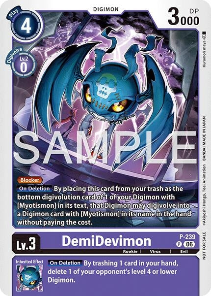 Image for DemiDevimon (Official Store Tournament 2026 Vol. 3 Participant) (P-239 P) [Digimon Promotion Cards] (D-PR) - Digimon Card Game