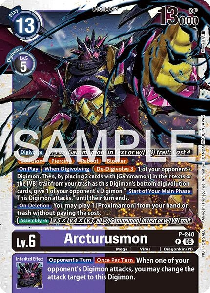 Image for Arcturusmon (Official Store Tournament 2026 Vol. 3 Participant) (P-240 P) [Digimon Promotion Cards] (D-PR) - Digimon Card Game