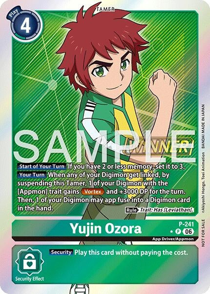 Image for Yujin Ozora (Official Store Tournament 2026 Vol. 3 Winner) (P-241 P) [Digimon Promotion Cards] (D-PR) - Digimon Card Game