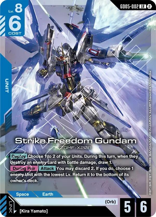 Image for Strike Freedom Gundam (GD05-002) [Freedom Ascension] (GD05) - Gundam Card Game