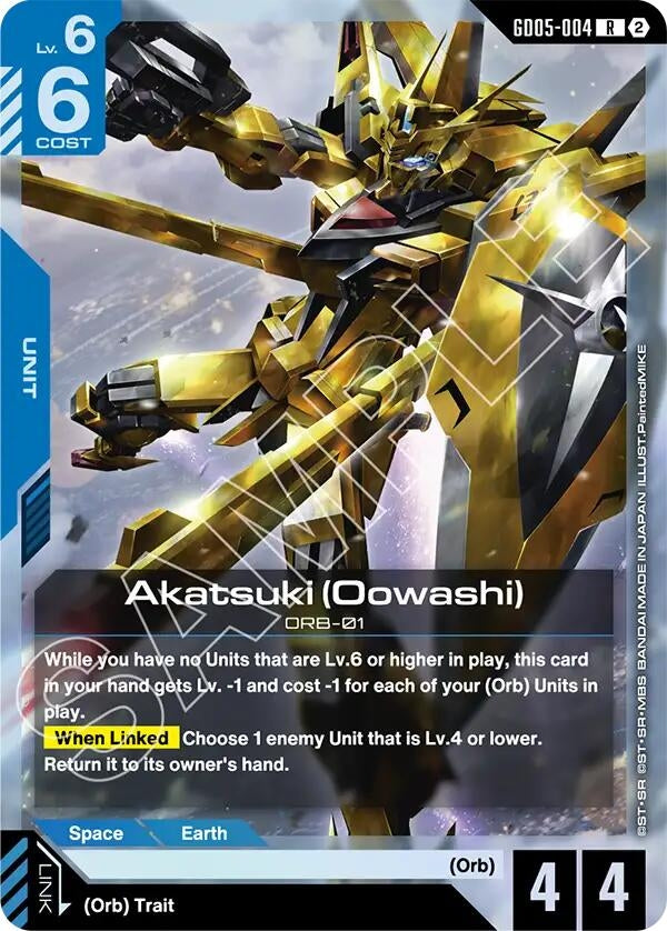 Image for Akatsuki (Oowashi) (GD05-004) [Freedom Ascension] (GD05) - Gundam Card Game