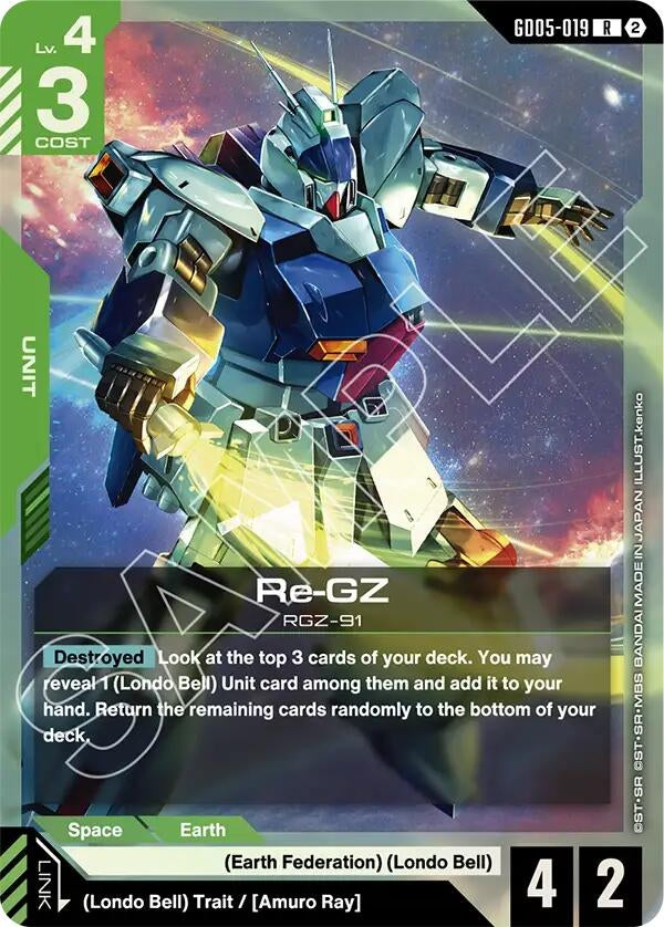 Image for Re-GZ (GD05-019) [Freedom Ascension] (GD05) - Gundam Card Game
