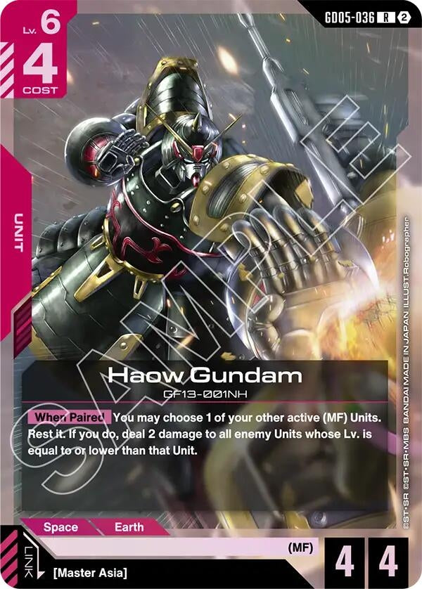 Image for Haow Gundam (GD05-036) [Freedom Ascension] (GD05) - Gundam Card Game