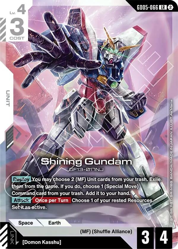 Image for Shining Gundam (GD05-066) (GD05-066) [Freedom Ascension] (GD05) - Gundam Card Game