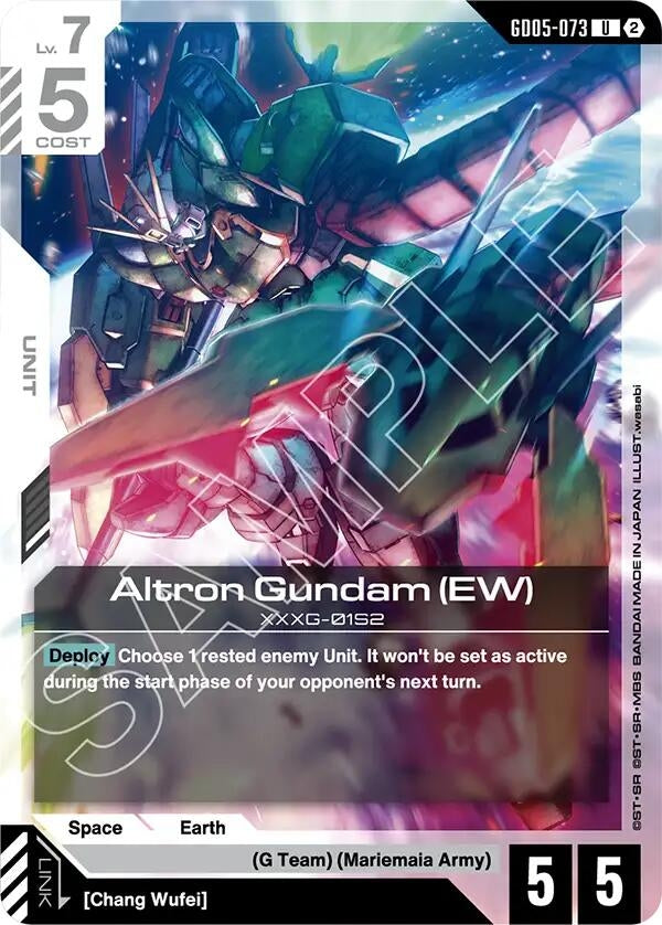 Image for Altron Gundam (EW) (GD05-073) [Freedom Ascension] (GD05) - Gundam Card Game