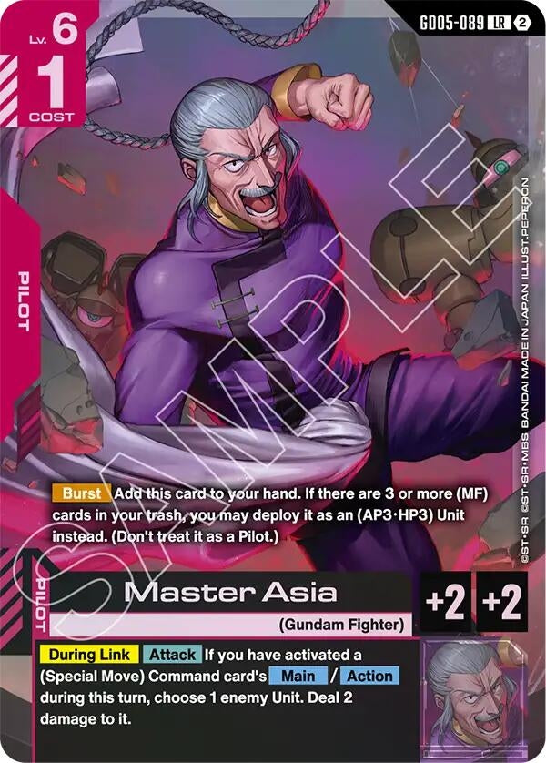 Image for Master Asia (GD05-089) [Freedom Ascension] (GD05) - Gundam Card Game