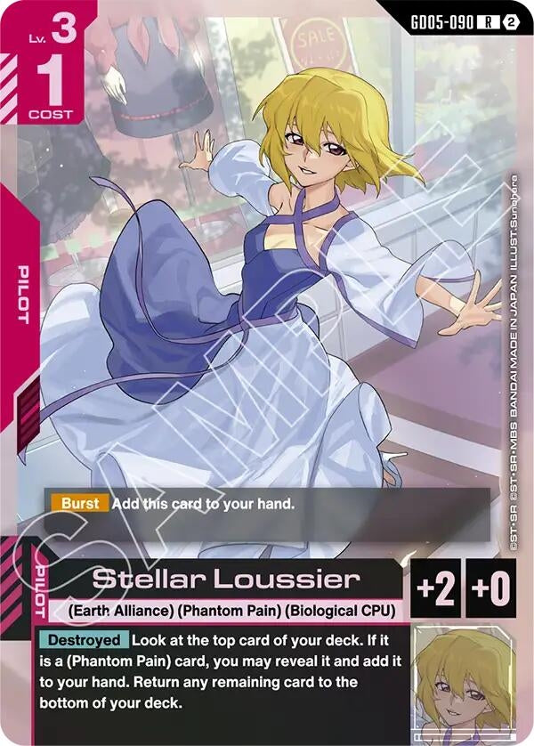 Image for Stellar Loussier (GD05-090) [Freedom Ascension] (GD05) - Gundam Card Game