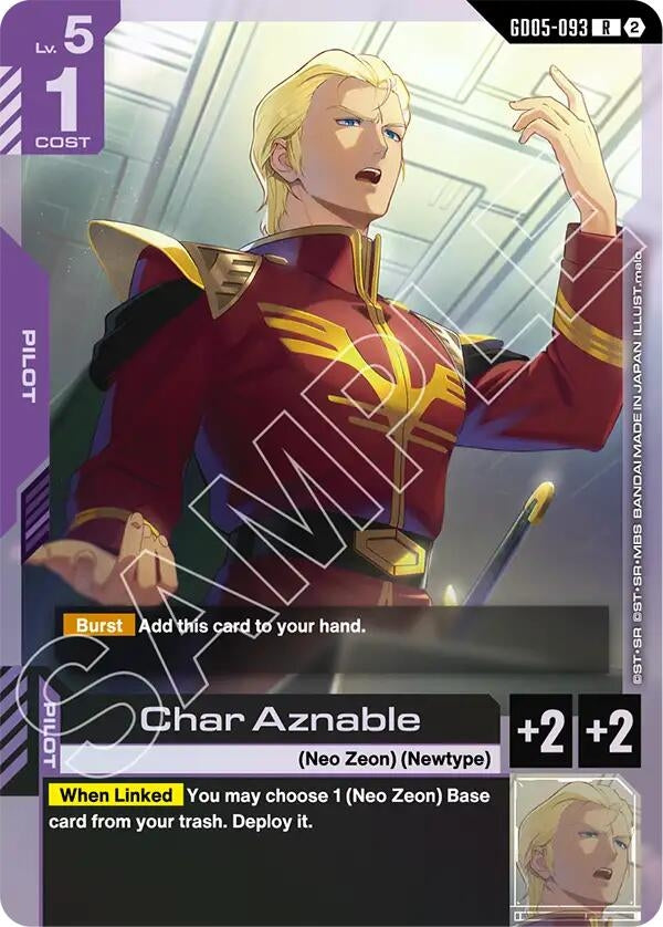 Image for Char Aznable (GD05-093) [Freedom Ascension] (GD05) - Gundam Card Game