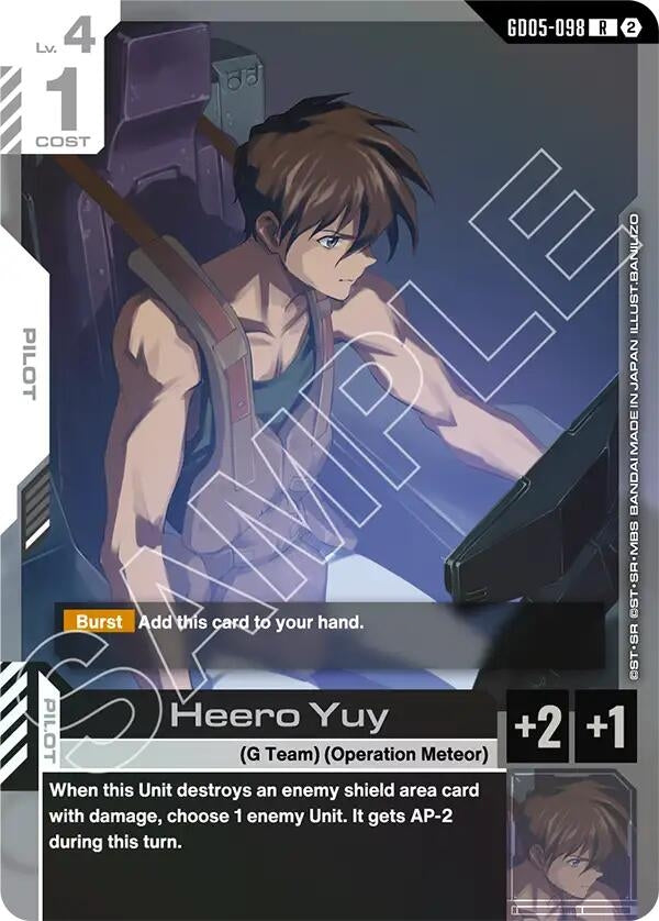 Image for Heero Yuy (GD05-098) [Freedom Ascension] (GD05) - Gundam Card Game