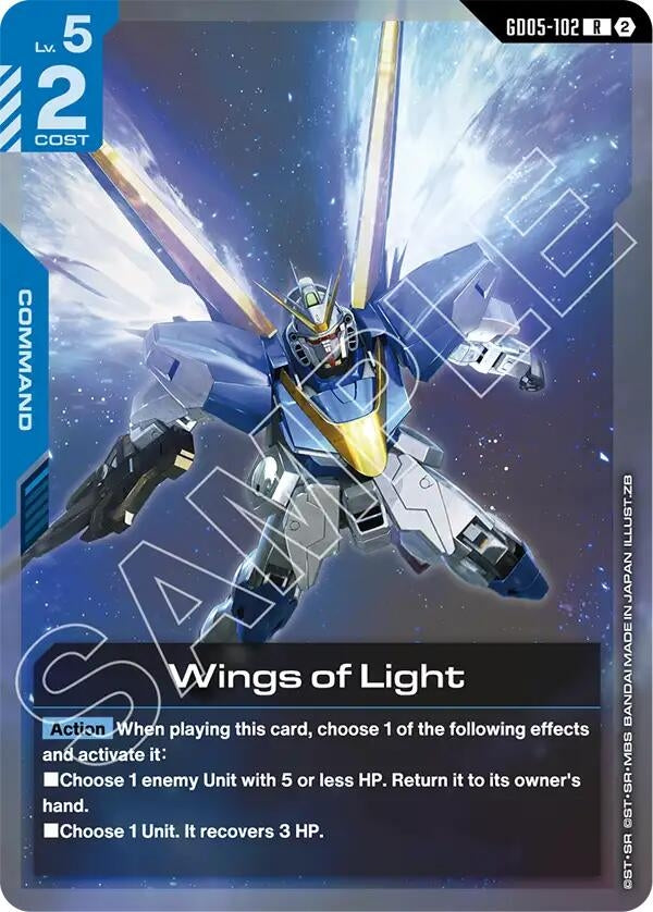 Image for Wings of Light (GD05-102) [Freedom Ascension] (GD05) - Gundam Card Game