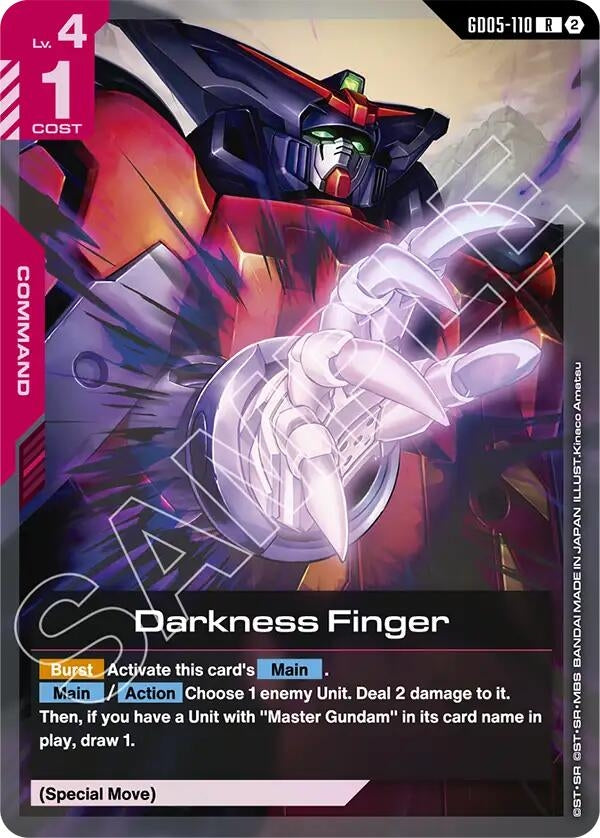 Image for Darkness Finger (GD05-110) [Freedom Ascension] (GD05) - Gundam Card Game