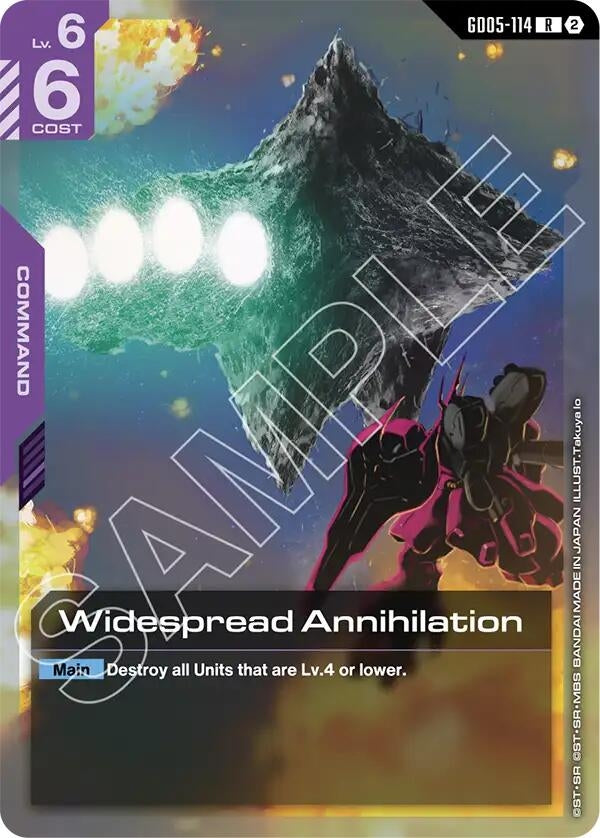Image for Widespread Annihilation (GD05-114) [Freedom Ascension] (GD05) - Gundam Card Game