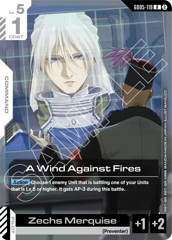 Image for A Wind Against Fires (GD05-119) [Freedom Ascension] (GD05) - Gundam Card Game