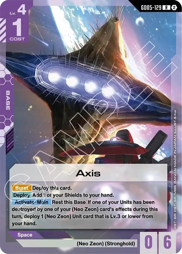 Image for Axis (GD05-129) [Freedom Ascension] (GD05) - Gundam Card Game