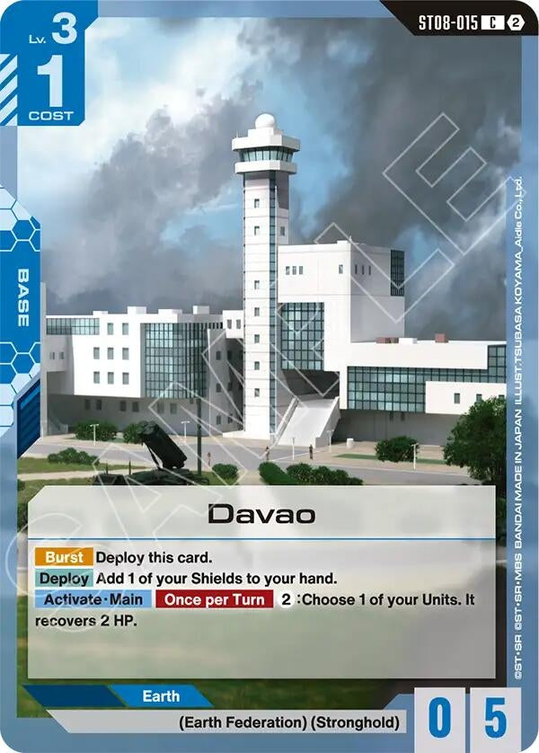 Image for Davao (ST08-015) [Deck Build Box Freedom Ascension] (SC01) - Gundam Card Game