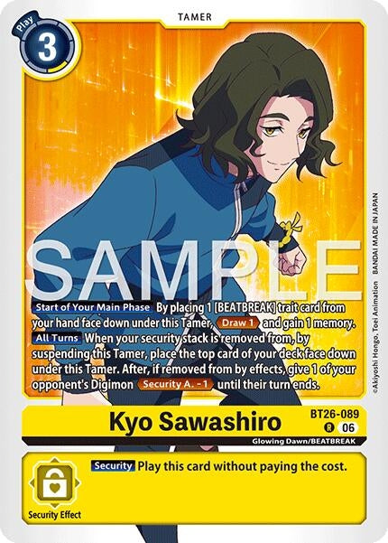 Image for Kyo Sawashiro (BT26-089 R) [Timeless Bonds] (BT-26) - Digimon Card Game