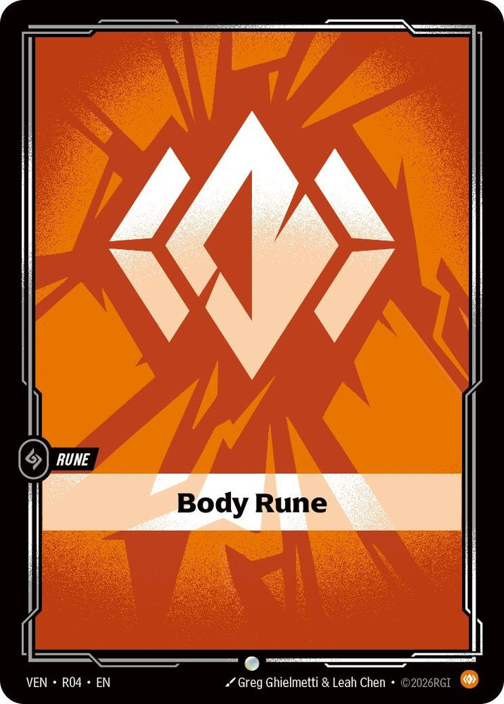 Image for Body Rune (R04) [Vendetta] (VEN) - Riftbound: League of Legends Trading Card Game
