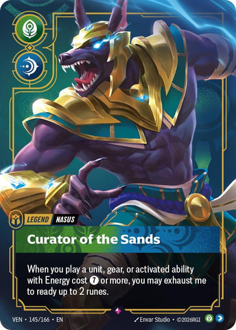 Image for Nasus - Curator of the Sands (145/166) [Vendetta] (VEN) - Riftbound: League of Legends Trading Card Game