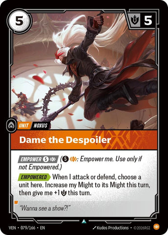 Image for Dame the Despoiler (079/166) [Vendetta] (VEN) - Riftbound: League of Legends Trading Card Game