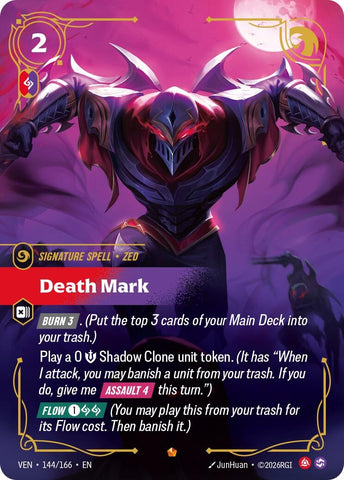 Image for Death Mark (144/166) [Vendetta] (VEN) - Riftbound: League of Legends Trading Card Game