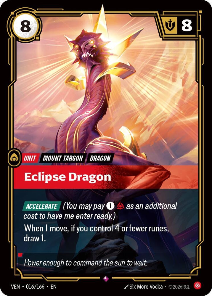 Image for Eclipse Dragon (016/166) [Vendetta] (VEN) - Riftbound: League of Legends Trading Card Game