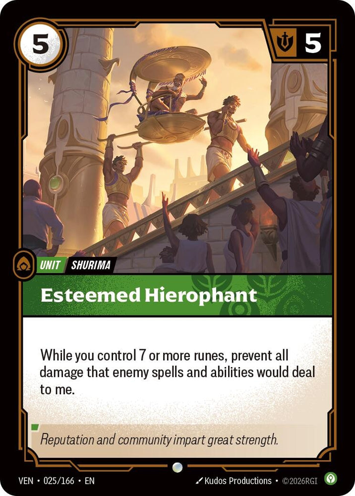 Image for Esteemed Hierophant (025/166) [Vendetta] (VEN) - Riftbound: League of Legends Trading Card Game