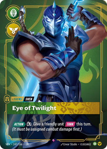 Image for Shen - Eye of Twilight (147/166) [Vendetta] (VEN) - Riftbound: League of Legends Trading Card Game