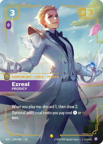 Image for Ezreal, Prodigy (SP5/006) [Vendetta] (VEN) - Riftbound: League of Legends Trading Card Game