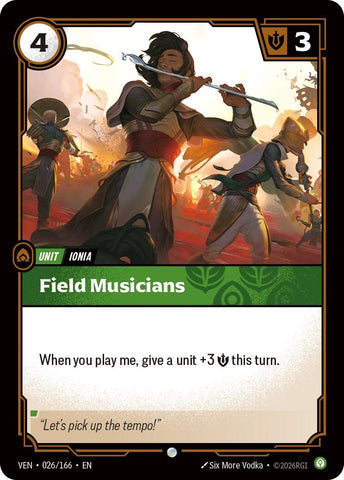 Image for Field Musicians (026/166) [Vendetta] (VEN) - Riftbound: League of Legends Trading Card Game