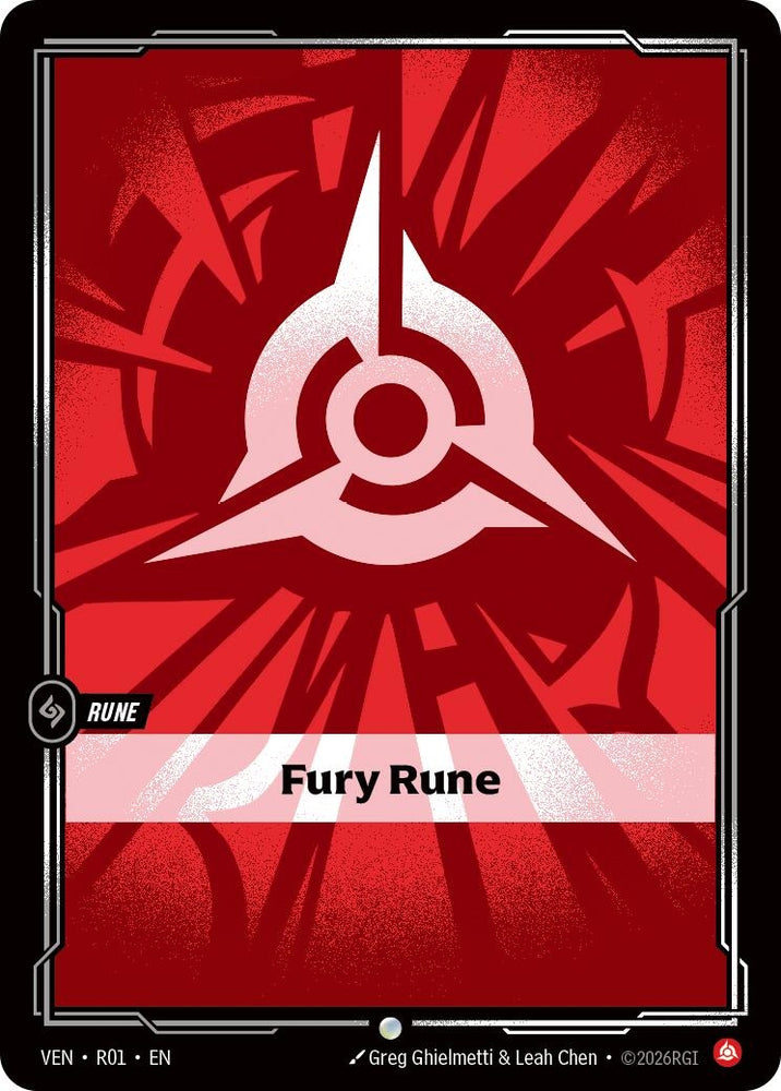 Image for Fury Rune (R01) [Vendetta] (VEN) - Riftbound: League of Legends Trading Card Game