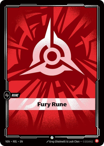 Image for Fury Rune (R01) [Vendetta] (VEN) - Riftbound: League of Legends Trading Card Game