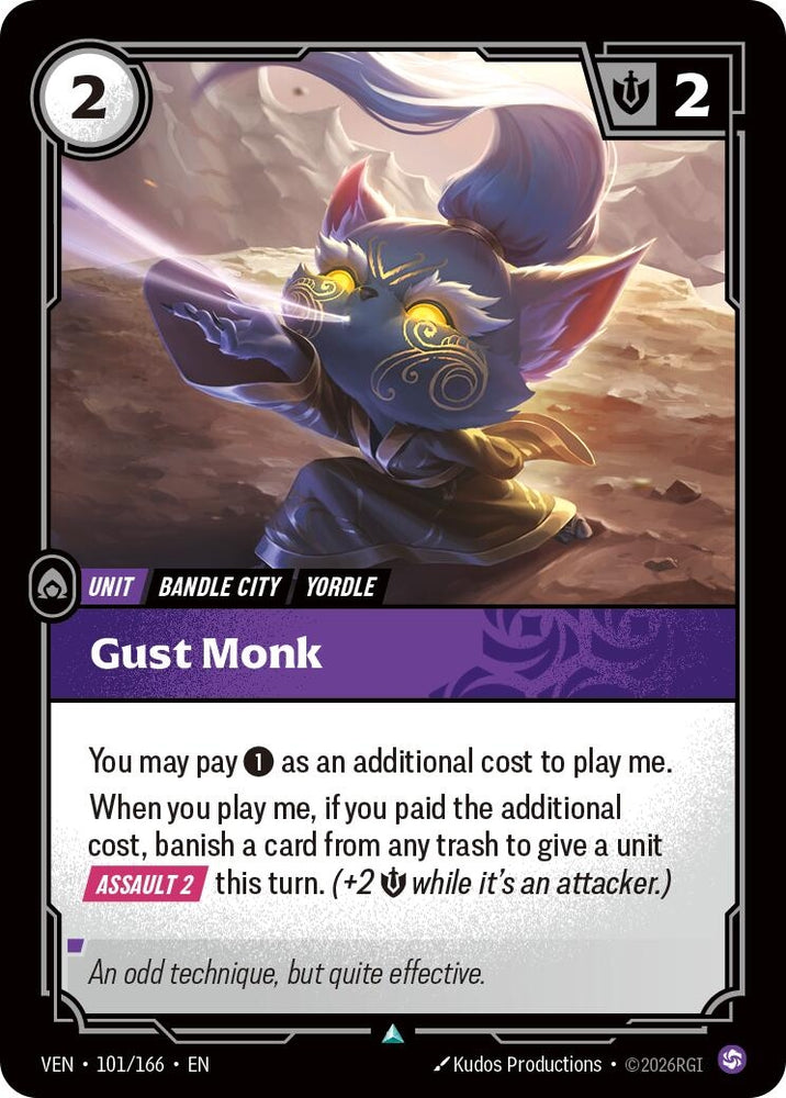 Image for Gust Monk (101/166) [Vendetta] (VEN) - Riftbound: League of Legends Trading Card Game