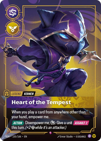 Image for Yordle, Kennen - Heart of the Tempest (155/166) [Vendetta] (VEN) - Riftbound: League of Legends Trading Card Game