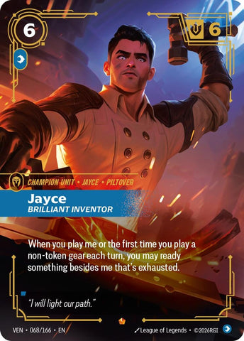 Image for Jayce, Brilliant Inventor (068/166) [Vendetta] (VEN) - Riftbound: League of Legends Trading Card Game