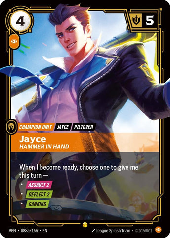Image for Jayce, Hammer in Hand (Alternate Art) (088a/166) [Vendetta] (VEN) - Riftbound: League of Legends Trading Card Game