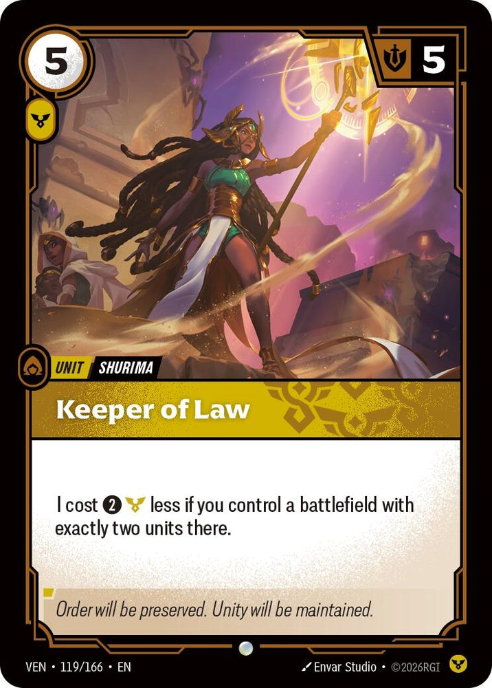 Image for Keeper of Law (119/166) [Vendetta] (VEN) - Riftbound: League of Legends Trading Card Game