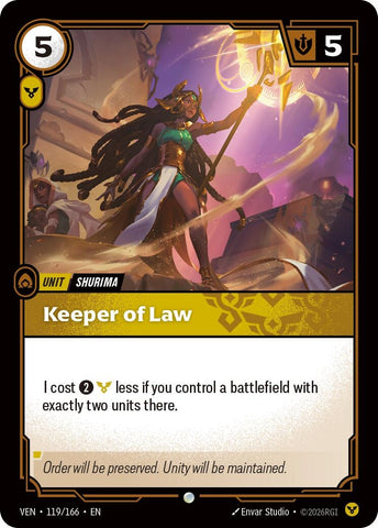 Image for Keeper of Law (119/166) [Vendetta] (VEN) - Riftbound: League of Legends Trading Card Game