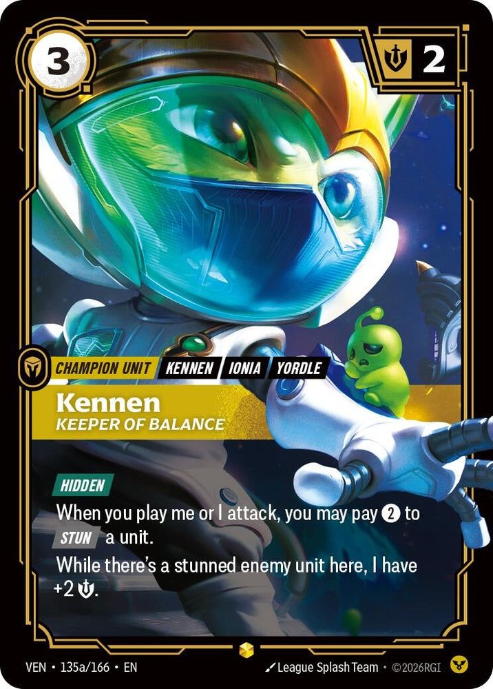 Image for Kennen, Keeper of Balance (Alternate Art) (135a/166) [Vendetta] (VEN) - Riftbound: League of Legends Trading Card Game