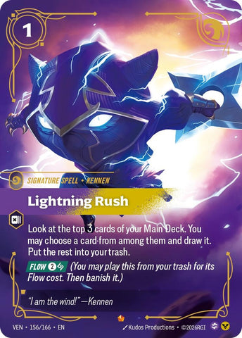 Image for Lightning Rush (156/166) [Vendetta] (VEN) - Riftbound: League of Legends Trading Card Game