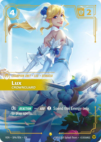 Image for Lux, Crownguard (SP6/006) [Vendetta] (VEN) - Riftbound: League of Legends Trading Card Game