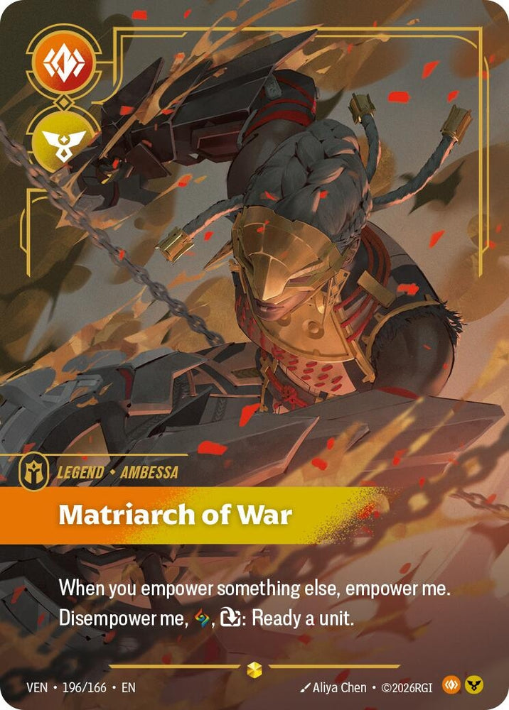 Image for Ambessa - Matriarch of War (Overnumbered) (196/166) [Vendetta] (VEN) - Riftbound: League of Legends Trading Card Game