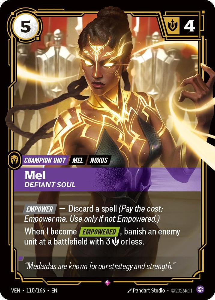 Image for Mel, Defiant Soul (110/166) [Vendetta] (VEN) - Riftbound: League of Legends Trading Card Game