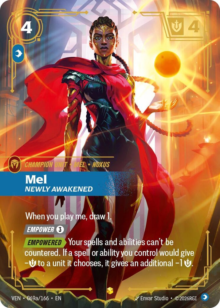 Image for Mel, Newly Awakened (Alternate Art) (069a/166) [Vendetta] (VEN) - Riftbound: League of Legends Trading Card Game