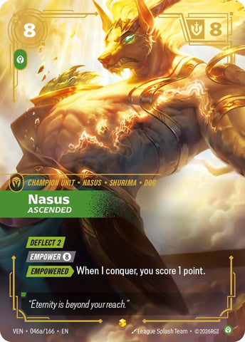 Image for Nasus, Ascended (Alternate Art) (046a/166) [Vendetta] (VEN) - Riftbound: League of Legends Trading Card Game