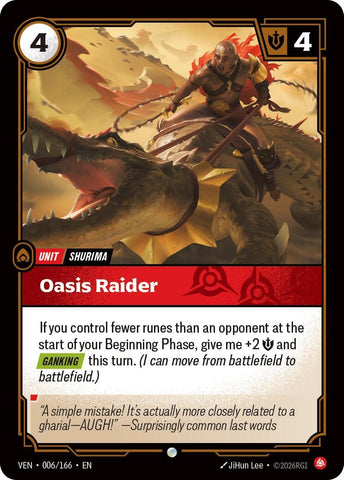 Image for Oasis Raider (006/166) [Vendetta] (VEN) - Riftbound: League of Legends Trading Card Game