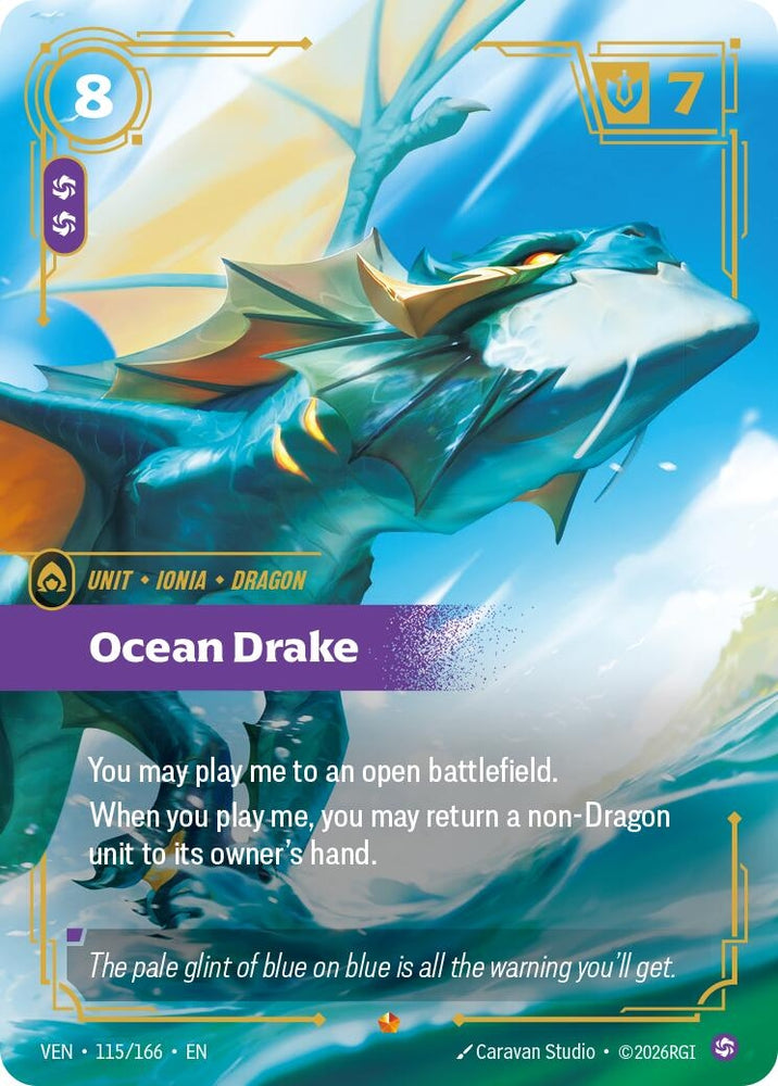 Image for Ocean Drake (115/166) [Vendetta] (VEN) - Riftbound: League of Legends Trading Card Game