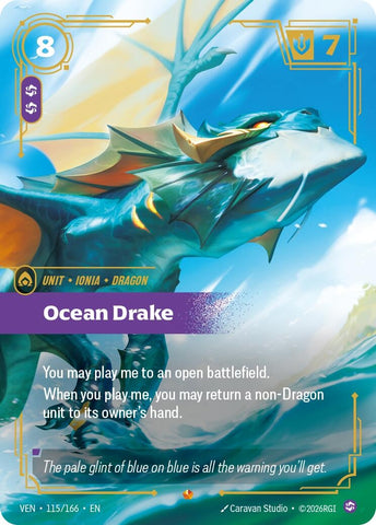 Image for Ocean Drake (115/166) [Vendetta] (VEN) - Riftbound: League of Legends Trading Card Game