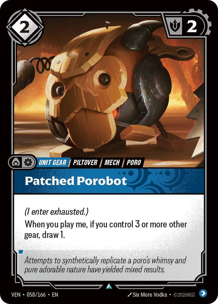 Image for Patched Porobot (058/166) [Vendetta] (VEN) - Riftbound: League of Legends Trading Card Game